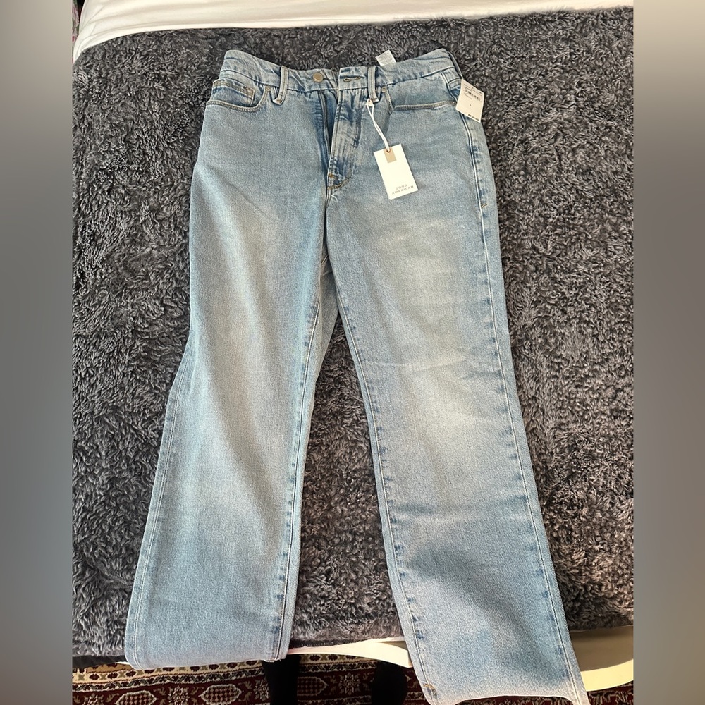 Good American good boy Straight Leg Jeans